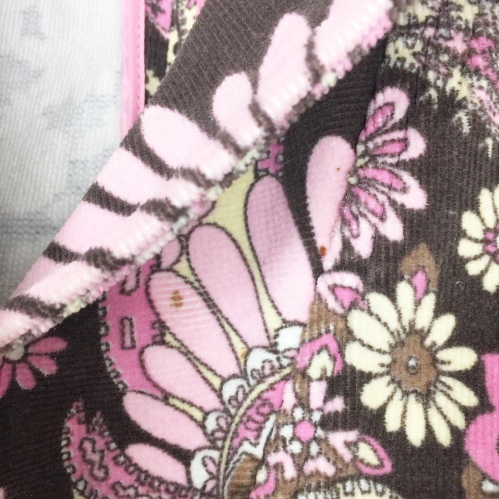 Vintage Retro Pink Floral Cord Blazer Jacket 12 - Picture 8 of 8